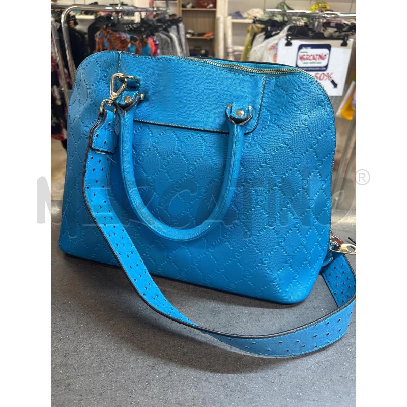 BORSA DONNA PIERRE CARDIN BLU | Mercatino dell'Usato Acerra 1