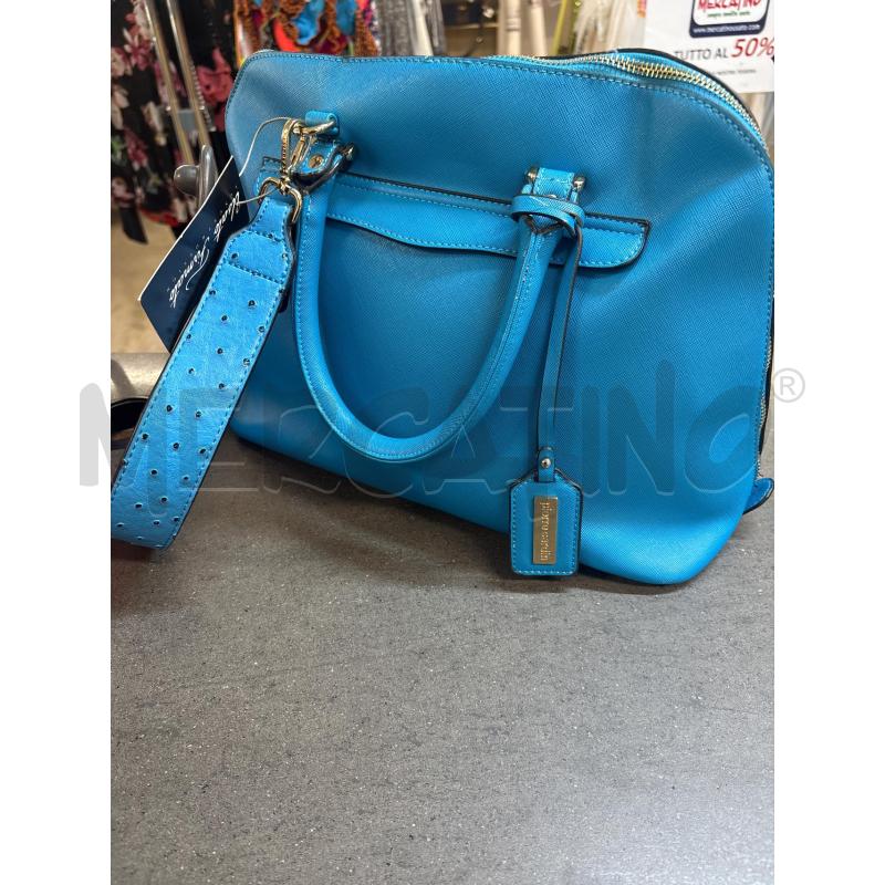 BORSA DONNA PIERRE CARDIN BLU | Mercatino dell'Usato Acerra 2