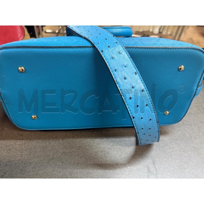 BORSA DONNA PIERRE CARDIN BLU | Mercatino dell'Usato Acerra 5