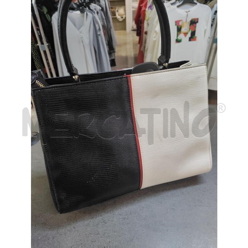 BORSA DONNA ROCCOBAROCCO BIANCO NERO ROSSO | Mercatino dell'Usato Acerra 2