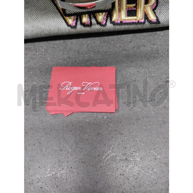 BORSA DONNA ROGER VIVIER BEIGE NERO | Mercatino dell'Usato Acerra 4