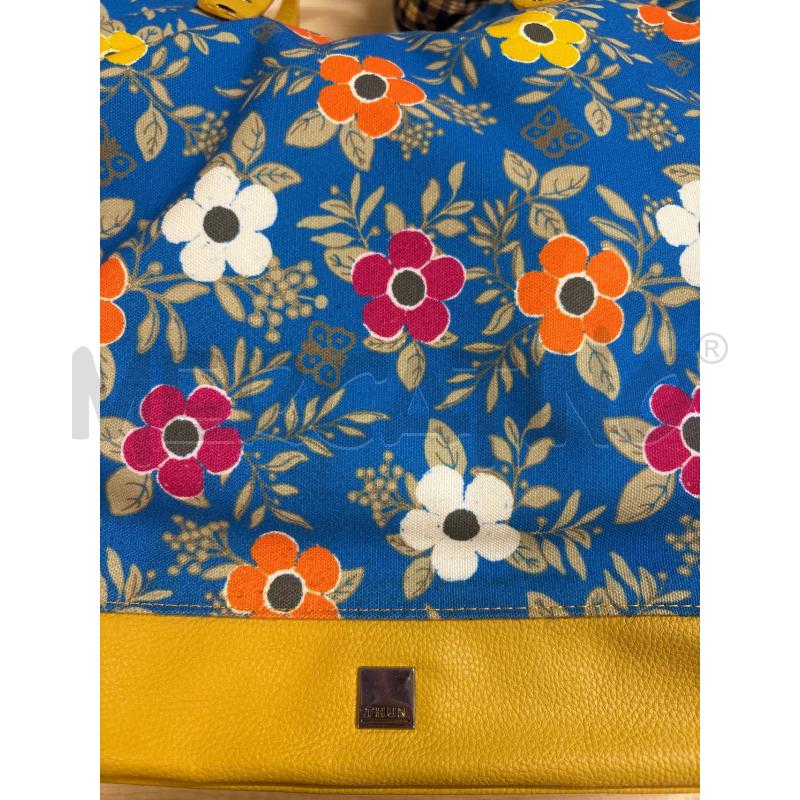 BORSA DONNA THUN BLU MARRONE | Mercatino dell'Usato Acerra 4