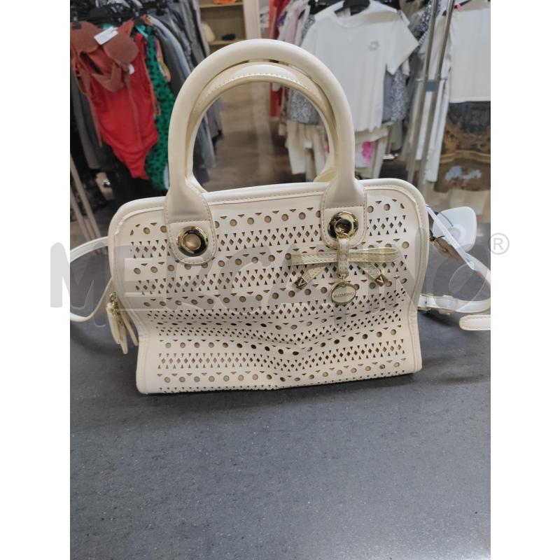 BORSA DONNA VALENTINO BIANCO TRAFORATA | Mercatino dell'Usato Acerra 1