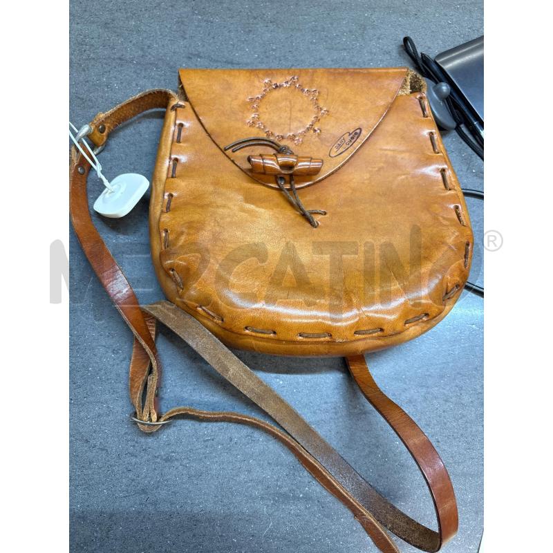BORSELLO DANY CUOIO MARRONE | Mercatino dell'Usato Acerra 1