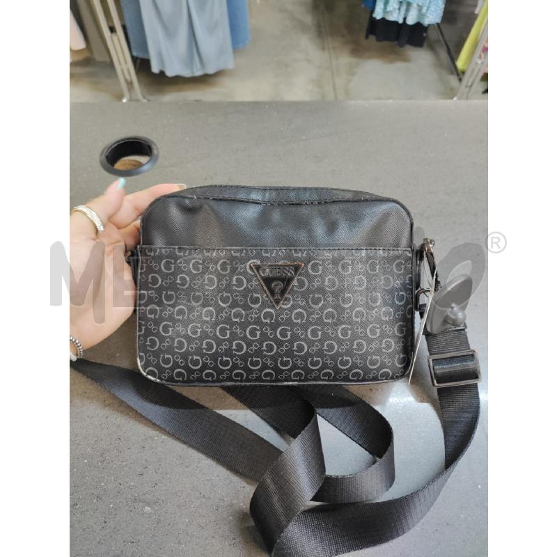 BORSETTA DONNA GUESS NERO GRIGIO | Mercatino dell'Usato Acerra 2