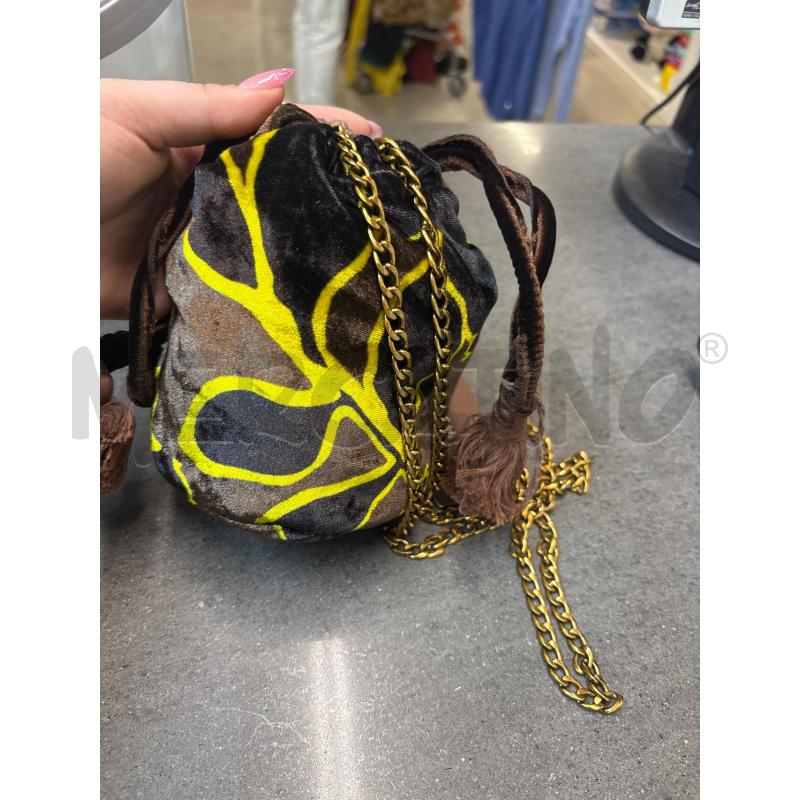 BORSETTA DONNA MALIPARMI MARRONE GIALLO | Mercatino dell'Usato Acerra 1