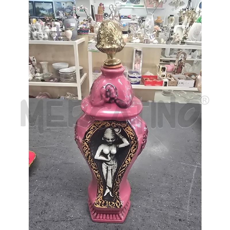 BOTTIGLIA VIOLA FIGURA RILIEVO | Mercatino dell'Usato Acerra 1
