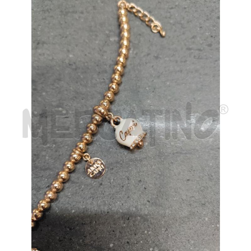 BRACCIALE AMO CAPRI DORATO CAMPANA BIANCO | Mercatino dell'Usato Acerra 2