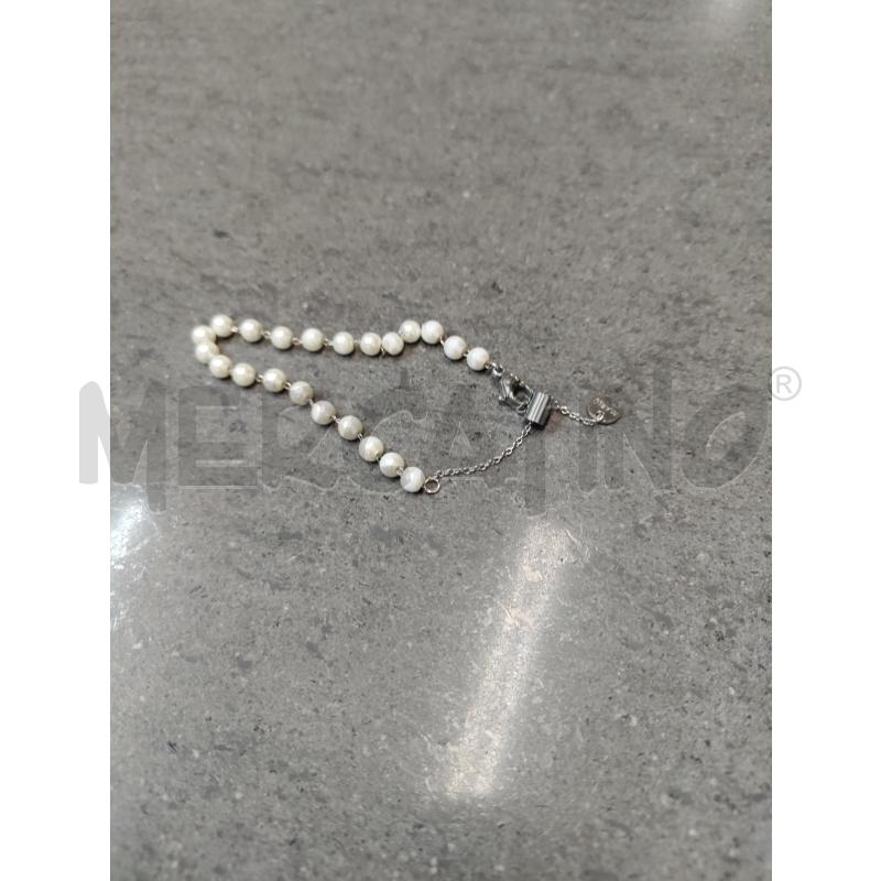 BRACCIALE MARLU' PALLINE BIANCO | Mercatino dell'Usato Acerra 1
