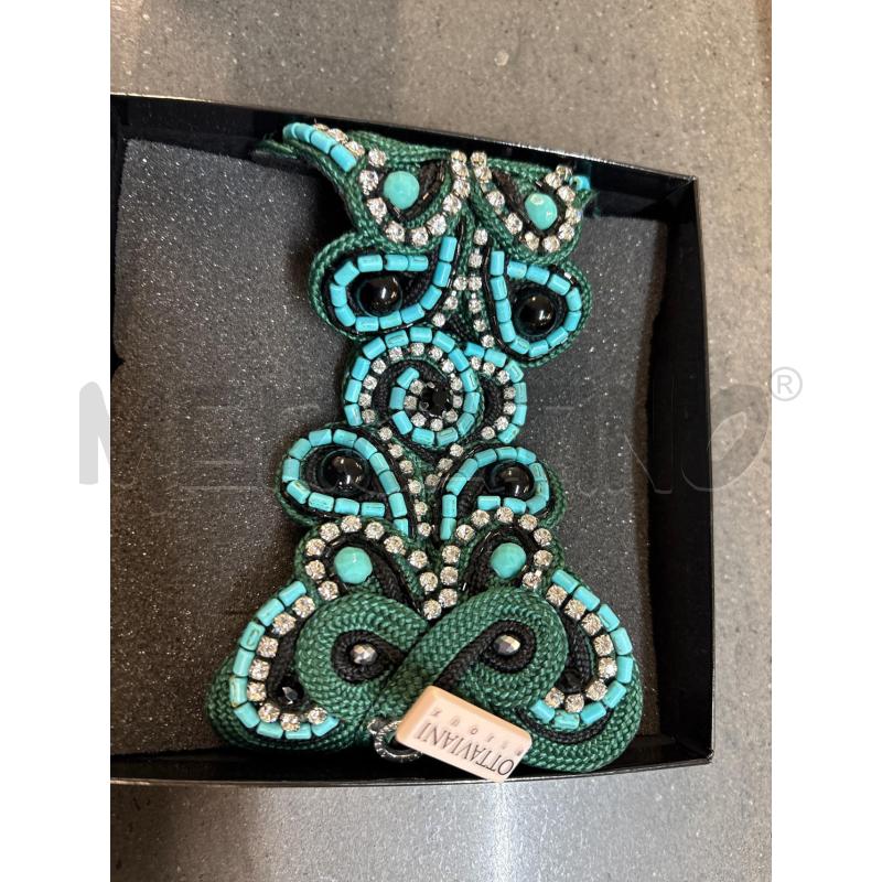 BRACCIALE OTTAVIANI VERDE AZZURRO STRASS  | Mercatino dell'Usato Acerra 1