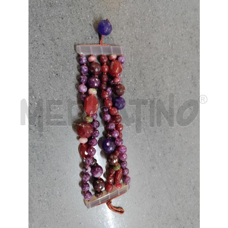BRACCIALE ROSSO VIOLA | Mercatino dell'Usato Acerra 1