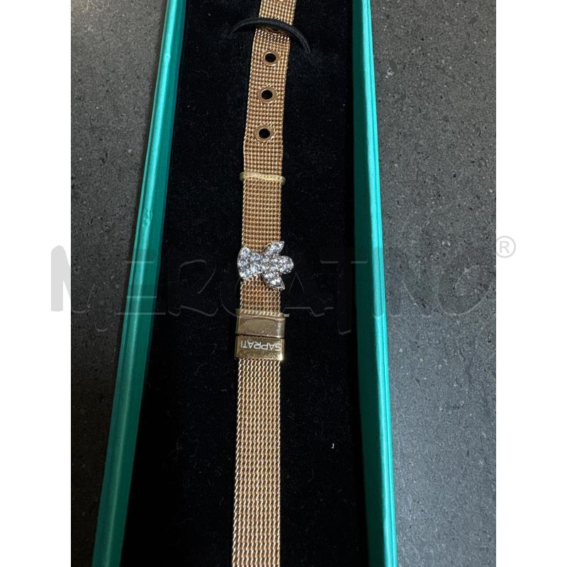 BRACCIALE SAPRATI DORATO ANGIOLETTO STRASS | Mercatino dell'Usato Acerra 2