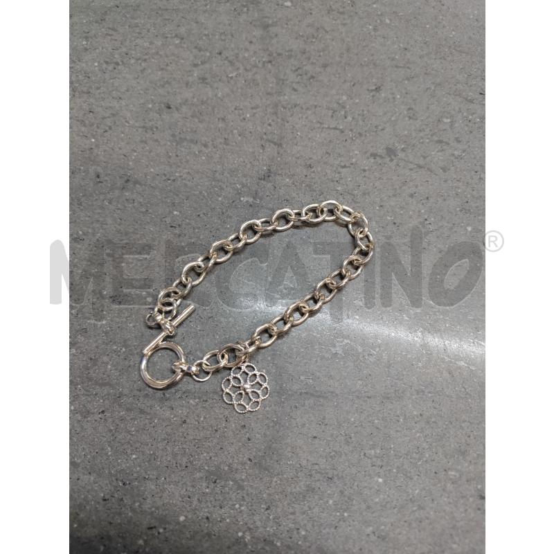 BRACCIALE SILVER CATENA CON CIONDOLO | Mercatino dell'Usato Acerra 1