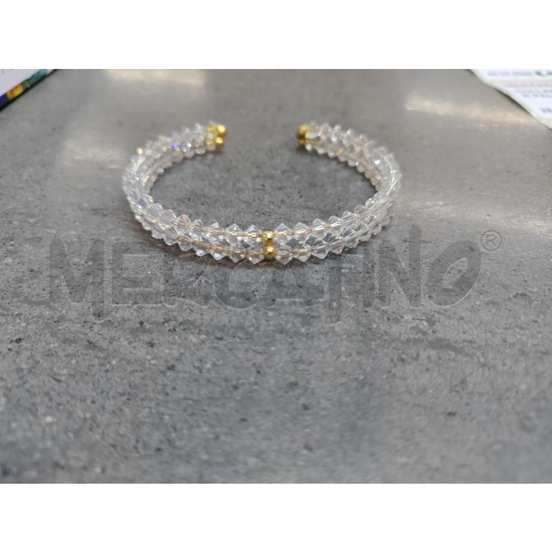 BRACCIALE TRASPARENTE DORATO | Mercatino dell'Usato Acerra 2
