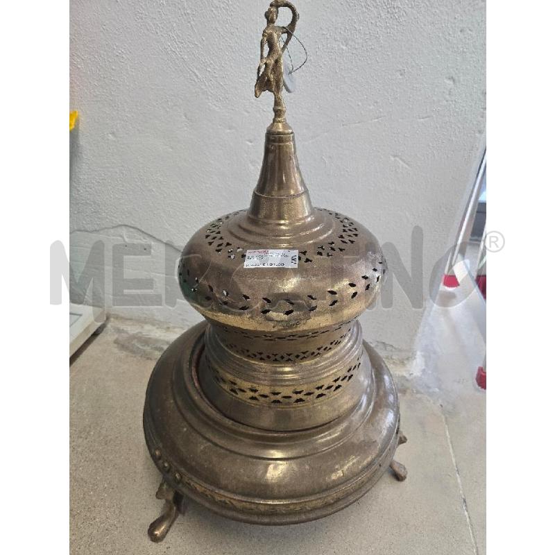 BRACIERE DORATO BOMBATO DECORO  | Mercatino dell'Usato Acerra 1