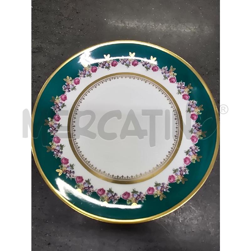 BROCCA CON PIATTO BIANCA VERDE FIORI | Mercatino dell'Usato Acerra 3