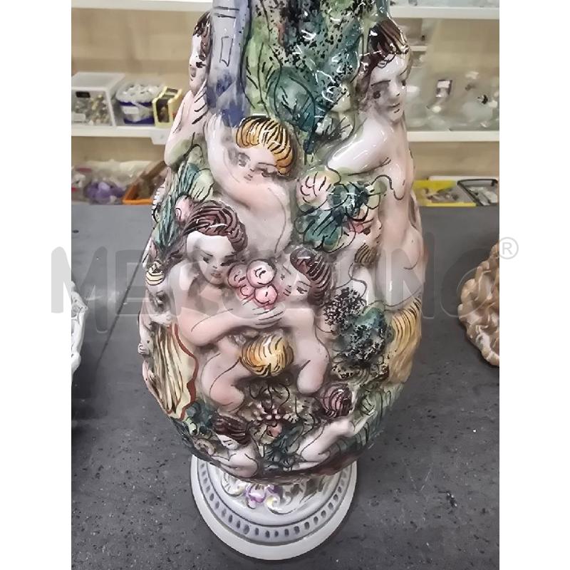 BROCCA CON PIATTO CAPODIMONTE FIGURA ANGELO RILIEVO | Mercatino dell'Usato Acerra 3