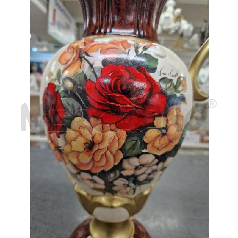 BROCCA VASO BIANCO MARRONE DORATO  | Mercatino dell'Usato Acerra 2