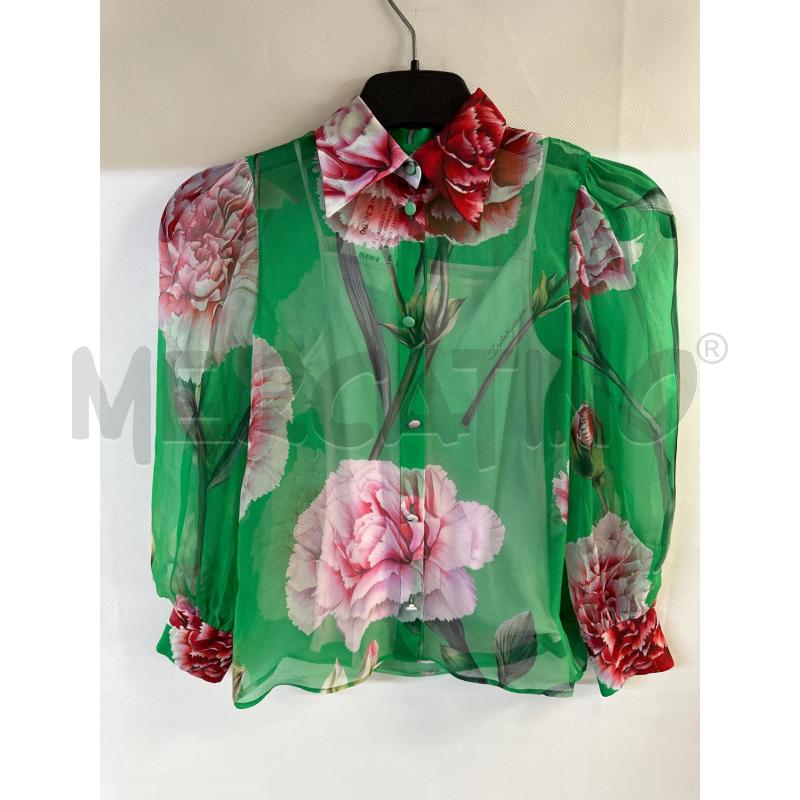 CAMICIA BAMBINA DOLCE&GABBANA VERDE FIORI ROSA | Mercatino dell'Usato Acerra 1