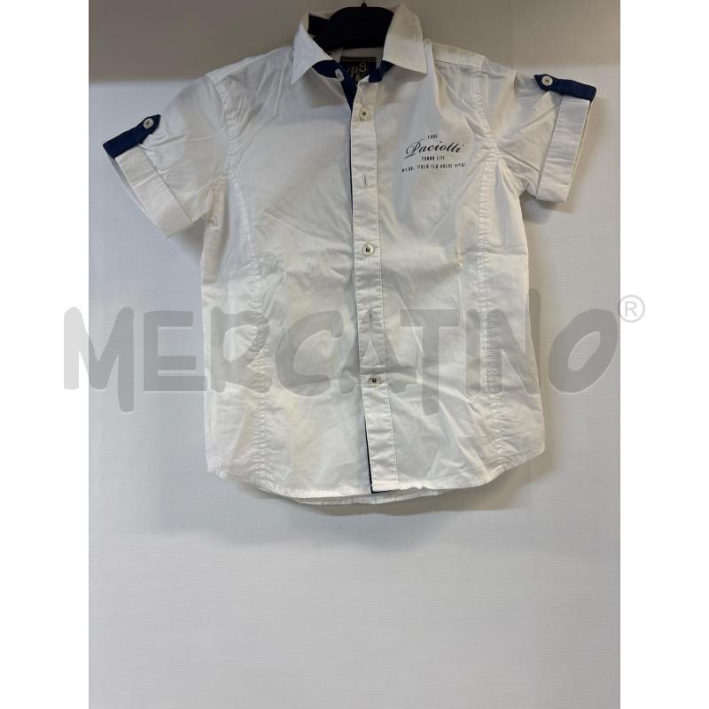 CAMICIA BAMBINO 4US BIANCO BLU | Mercatino dell'Usato Acerra 1