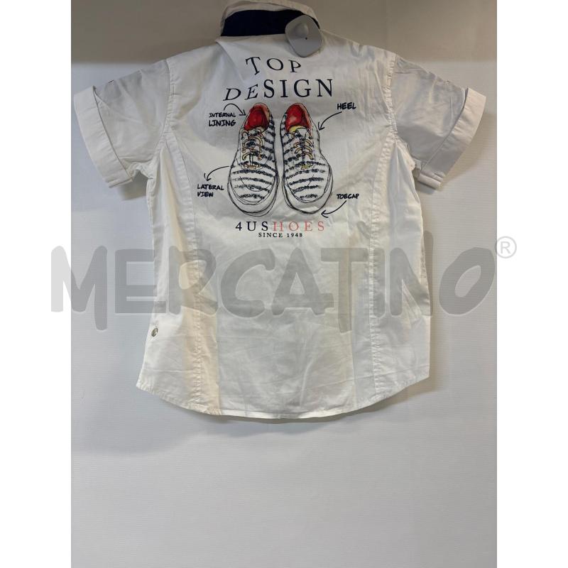 CAMICIA BAMBINO 4US BIANCO BLU | Mercatino dell'Usato Acerra 2
