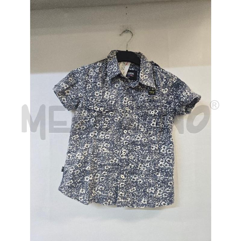 CAMICIA BAMBINO BLU BIANCO FIORI BLAUER | Mercatino dell'Usato Acerra 1