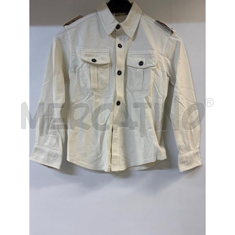 CAMICIA BAMBINO BURBERRY BEIGE BOTTONI NERI | Mercatino dell'Usato Acerra 1