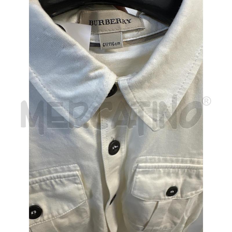 CAMICIA BAMBINO BURBERRY BEIGE BOTTONI NERI | Mercatino dell'Usato Acerra 2