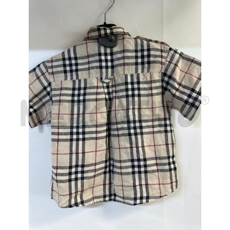 CAMICIA BAMBINO BURBERRY BEIGE NERO | Mercatino dell'Usato Acerra 2