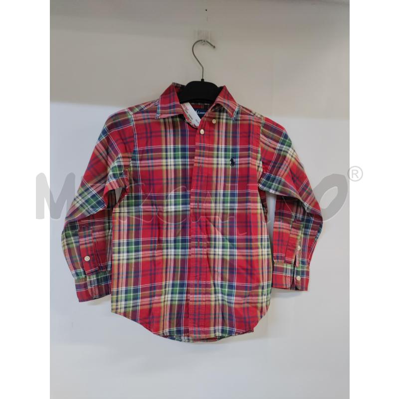 CAMICIA BAMBINO RALPH LAUREN ROSSO VERDE QUADRONI | Mercatino dell'Usato Acerra 1