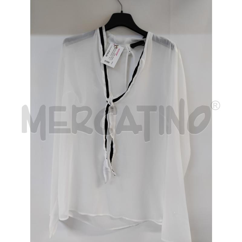 CAMICIA DONNA ATOS LOMBARDINI BIANCO NERO | Mercatino dell'Usato Acerra 1