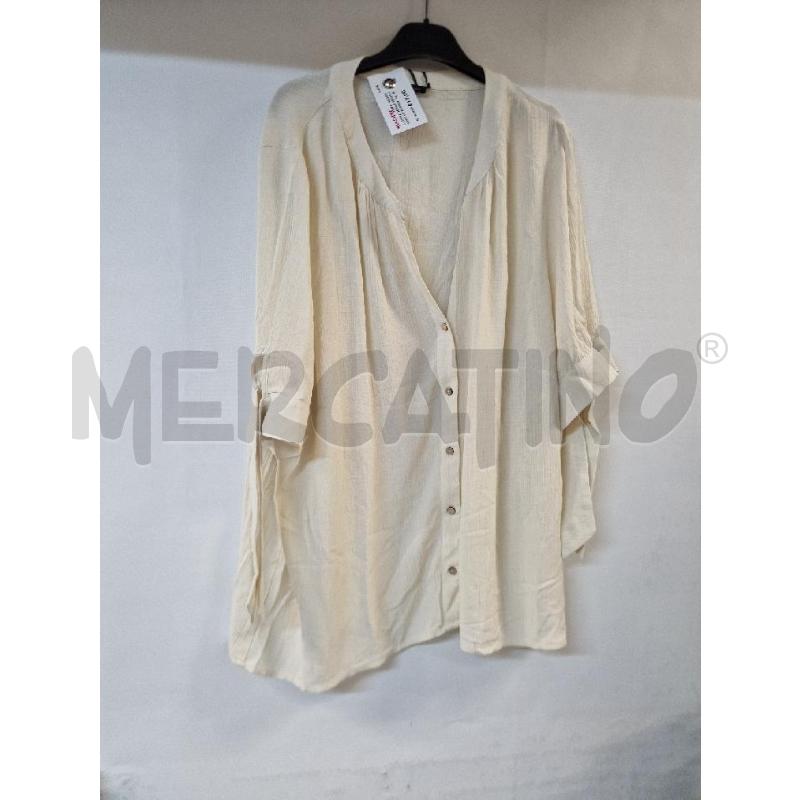 CAMICIA DONNA BEIGE FIORELLA RUBINO | Mercatino dell'Usato Acerra 1