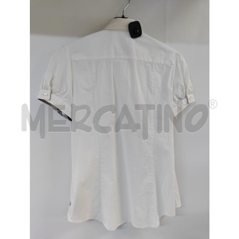 CAMICIA DONNA BURBERRY BIANCOCOLLOINTERNO BEIGE DA RIVEDERE | Mercatino dell'Usato Acerra 3