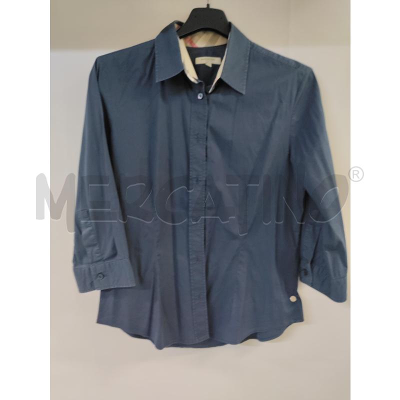 CAMICIA DONNA BURBERRY BLU | Mercatino dell'Usato Acerra 1
