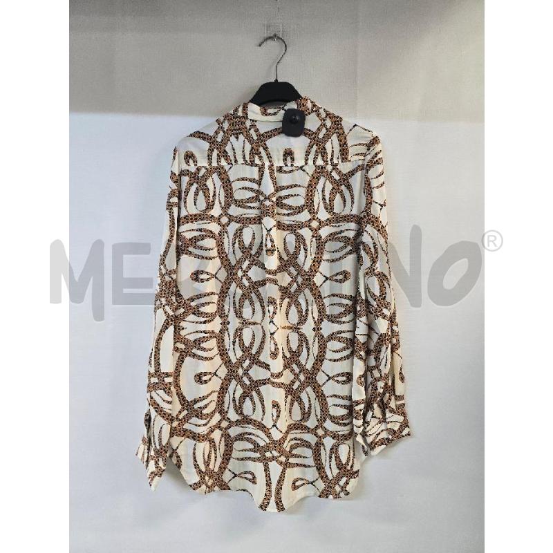 CAMICIA DONNA CAMOMILLA BIANCO MARRONE | Mercatino dell'Usato Acerra 2