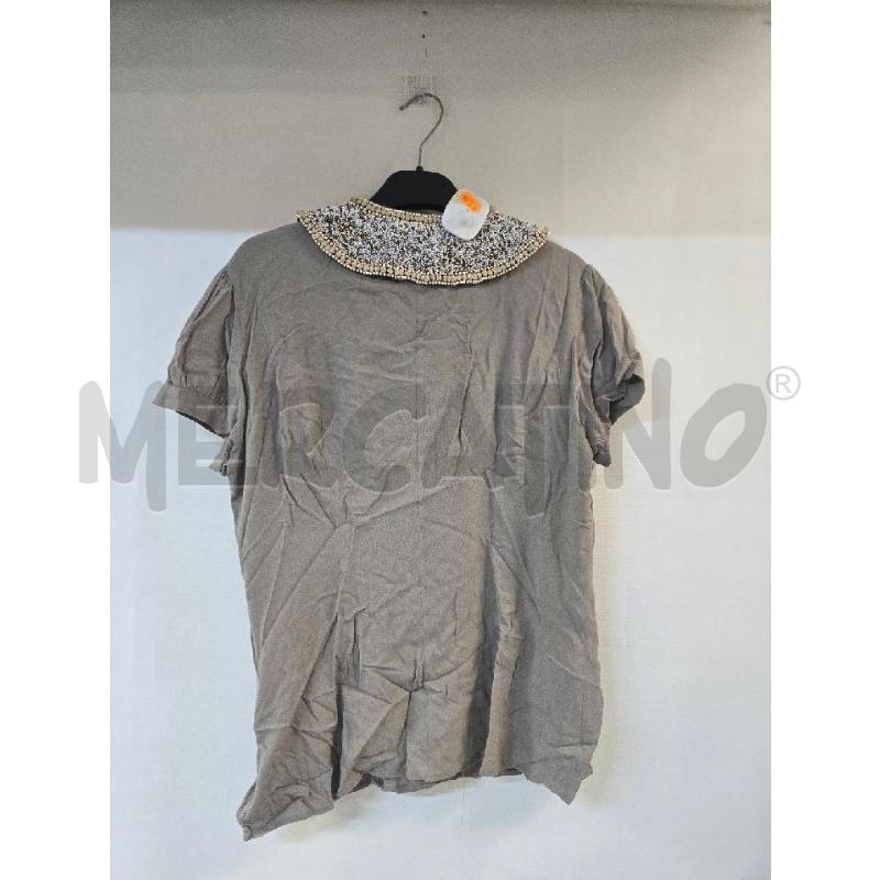 CAMICIA DONNA CRISTINAEFFE VERDE COLLO CORALLINI BEIGE | Mercatino dell'Usato Acerra 2