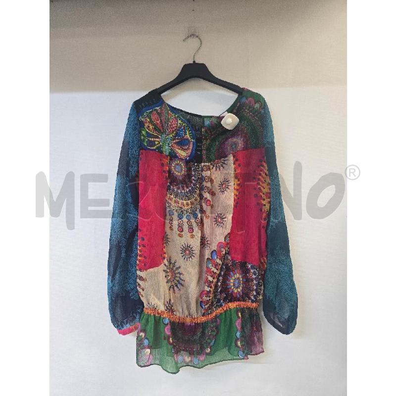 CAMICIA DONNA DESIGUAL COLORATA VELATA | Mercatino dell'Usato Acerra 2