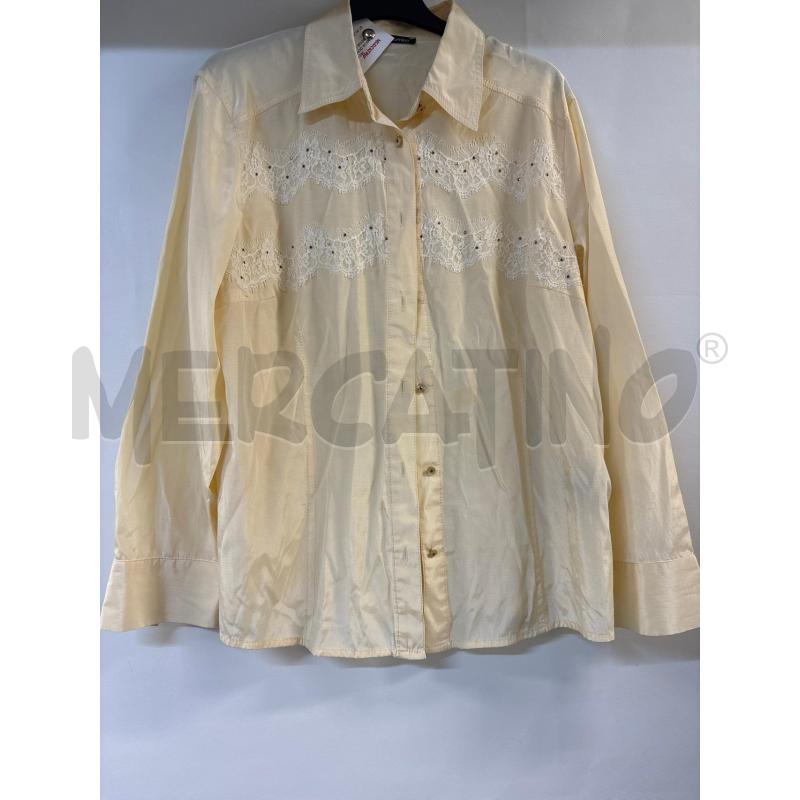 CAMICIA DONNA ELENA MIRO BEIGE CON STRASS | Mercatino dell'Usato Acerra 1