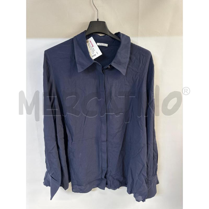 CAMICIA DONNA FIORELLA RUBINO BLU BOTTONI NON VISIBILI | Mercatino dell'Usato Acerra 1