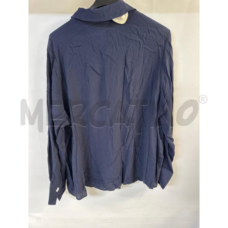 CAMICIA DONNA FIORELLA RUBINO BLU BOTTONI NON VISIBILI | Mercatino dell'Usato Acerra 2