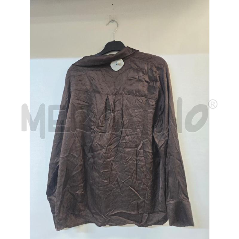 CAMICIA DONNA FIORELLA RUBINO MARRONE PIZZO NERO | Mercatino dell'Usato Acerra 2