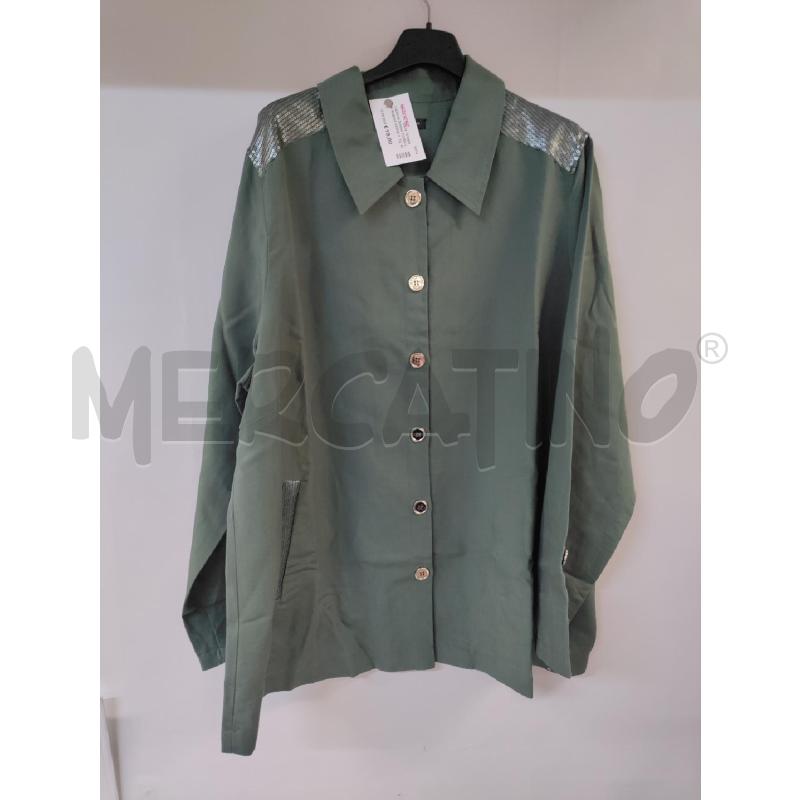 CAMICIA DONNA FIORELLA RUBINO VERDE PAIETTE | Mercatino dell'Usato Acerra 1