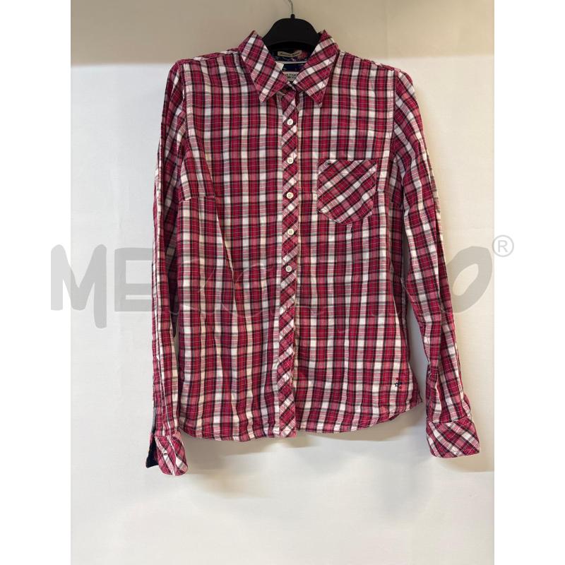 CAMICIA DONNA HILFIGER DENIM ROSSO BIANCO ROSA QUADRONI | Mercatino dell'Usato Acerra 1