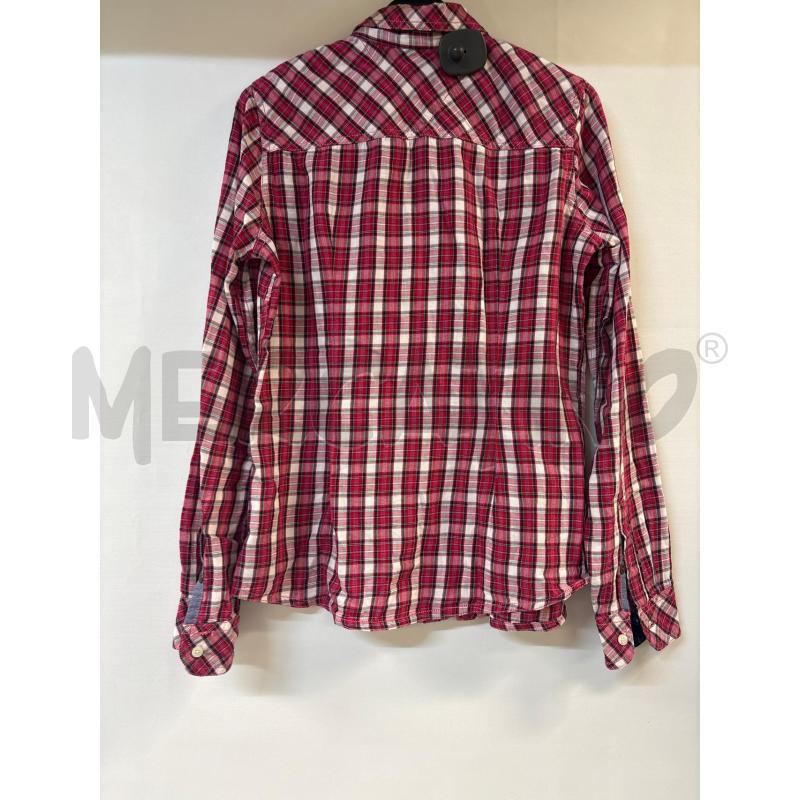 CAMICIA DONNA HILFIGER DENIM ROSSO BIANCO ROSA QUADRONI | Mercatino dell'Usato Acerra 3