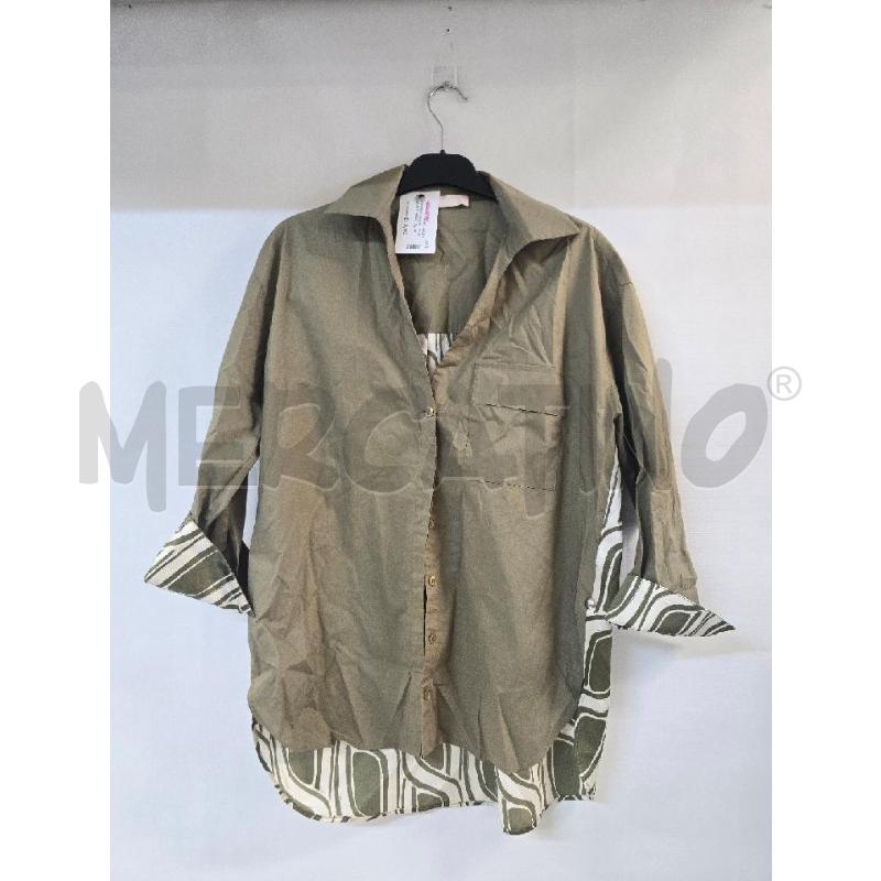 CAMICIA DONNA LIU-JO VERDE BEIGE | Mercatino dell'Usato Acerra 1
