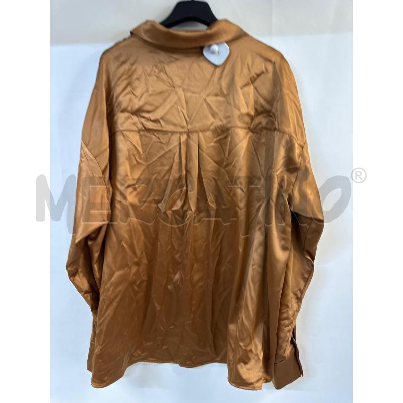 CAMICIA DONNA LIZALÙ MARRONE LUCIDO | Mercatino dell'Usato Acerra 2