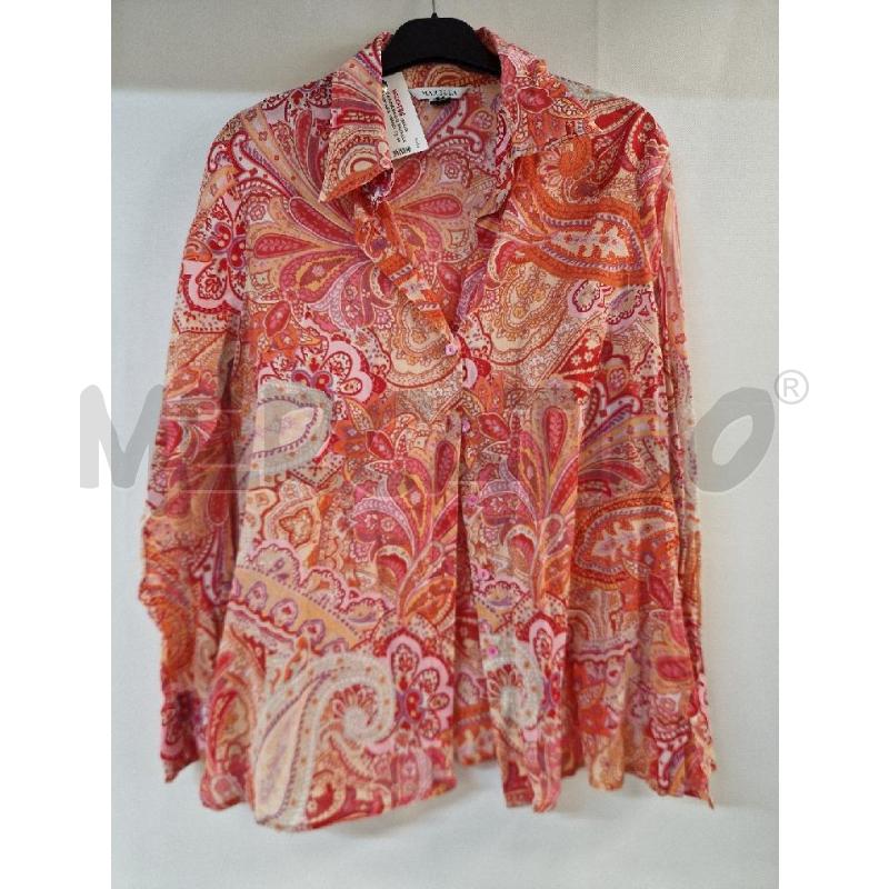CAMICIA DONNA MARELLA FANTASIA ARANCIONE ROSSO | Mercatino dell'Usato Acerra 1