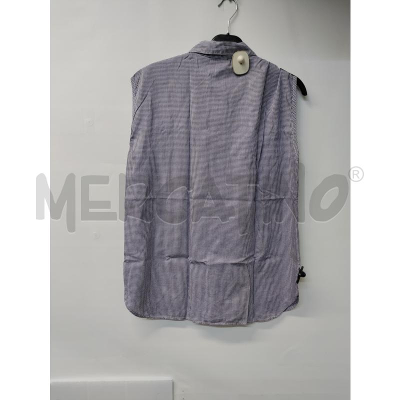 CAMICIA DONNA MARELLA QUADRETTI BLU BIANCO FIORELLINI | Mercatino dell'Usato Acerra 2