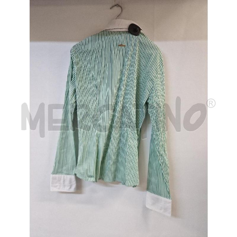 CAMICIA DONNA MARELLA RIGHE VERDE BIANCO | Mercatino dell'Usato Acerra 2