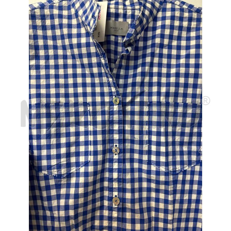 CAMICIA DONNA MARELLA SPORT QUADRI BLU BIANCO | Mercatino dell'Usato Acerra 2